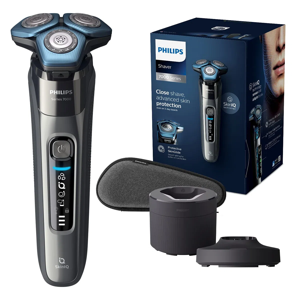 Philips Shaver Series 7000 - Rasoio elettrico da uomo a secco e a umido (modello S7788/55)