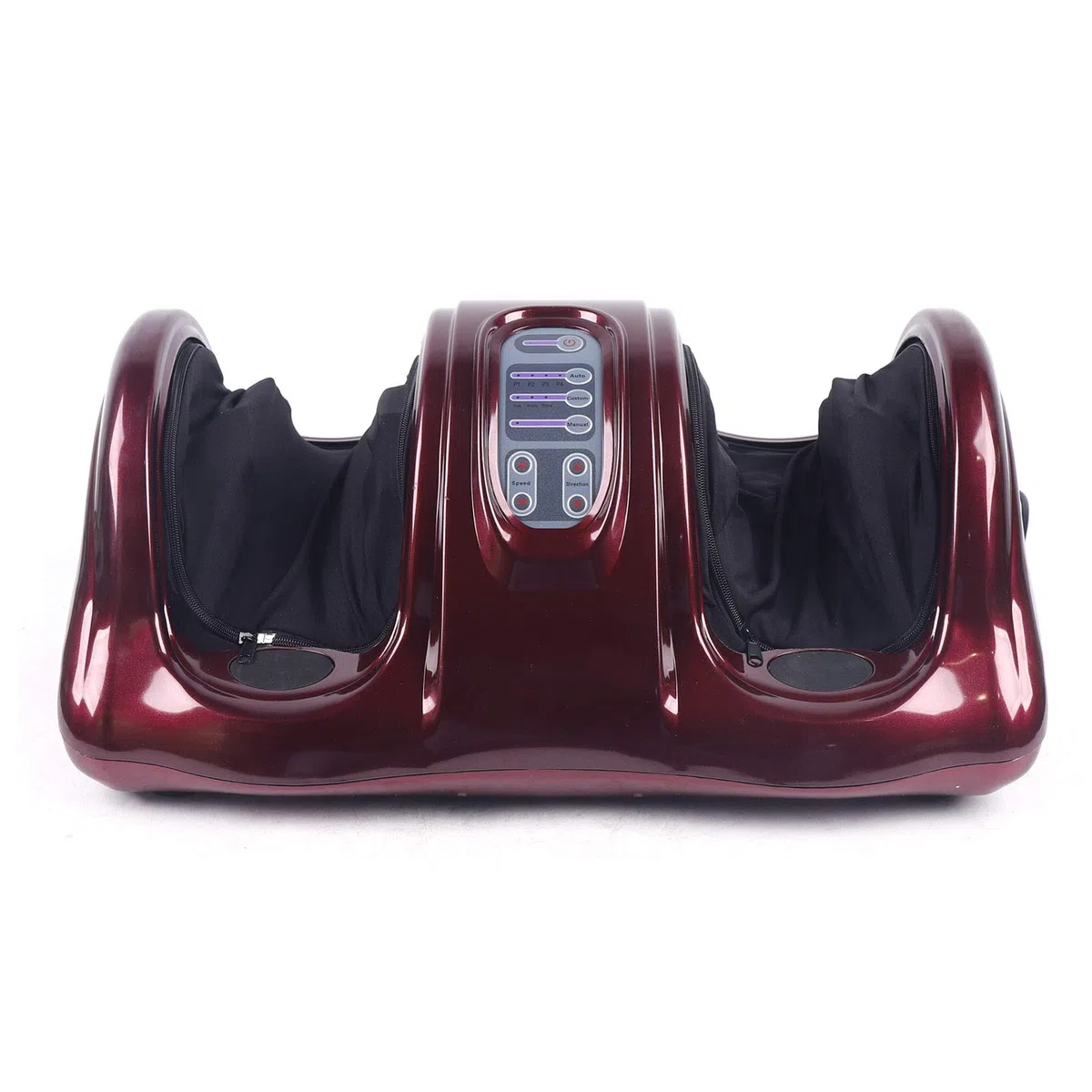 Massaggiatore elettrico per piedi con calore e telecomando, 3 velocità per massaggiare tumbling, tacchi e gua-Sha, robusto in metallo e ABS, ideale per anziani e atleti, rosso