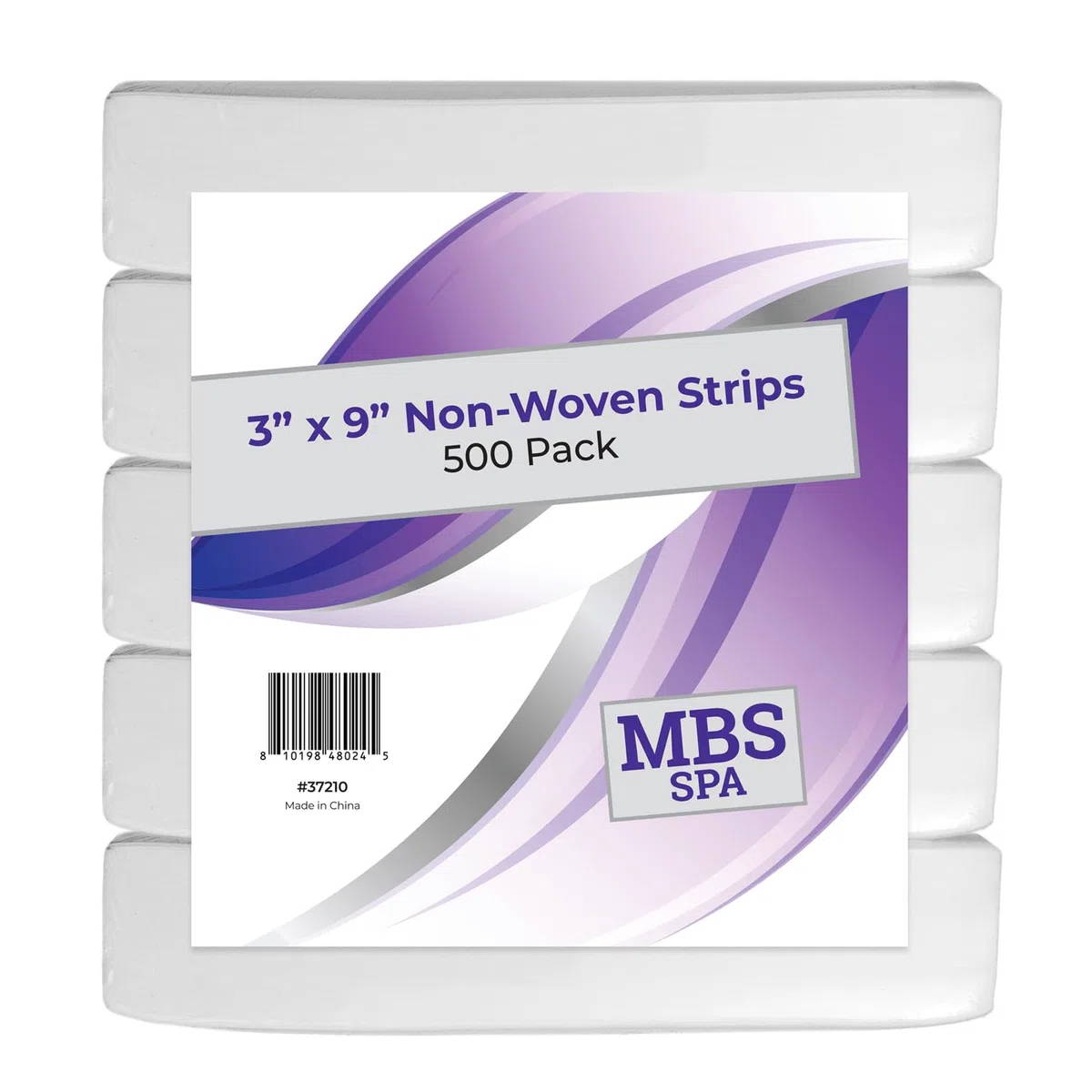 Strisce in tessuto non tessuto, 7,6 x 22,9 cm, confezione da 500 pezzi, per depilazione, ceretta di bellezza per gambe, viso, petto, schiena e bikini